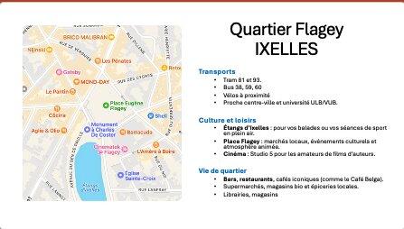 共享租房 120 m² 在 Brussels Ixelles : Namur / Flagey